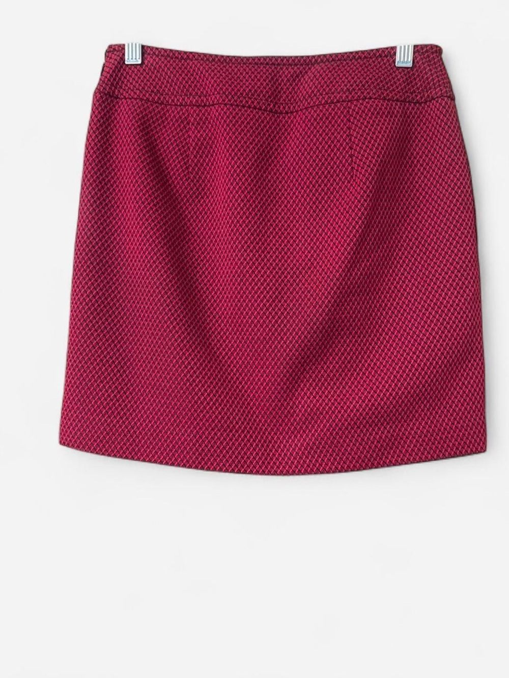 LOFT Textured Raspberry Mini Skirt - Picture 2 of 3
